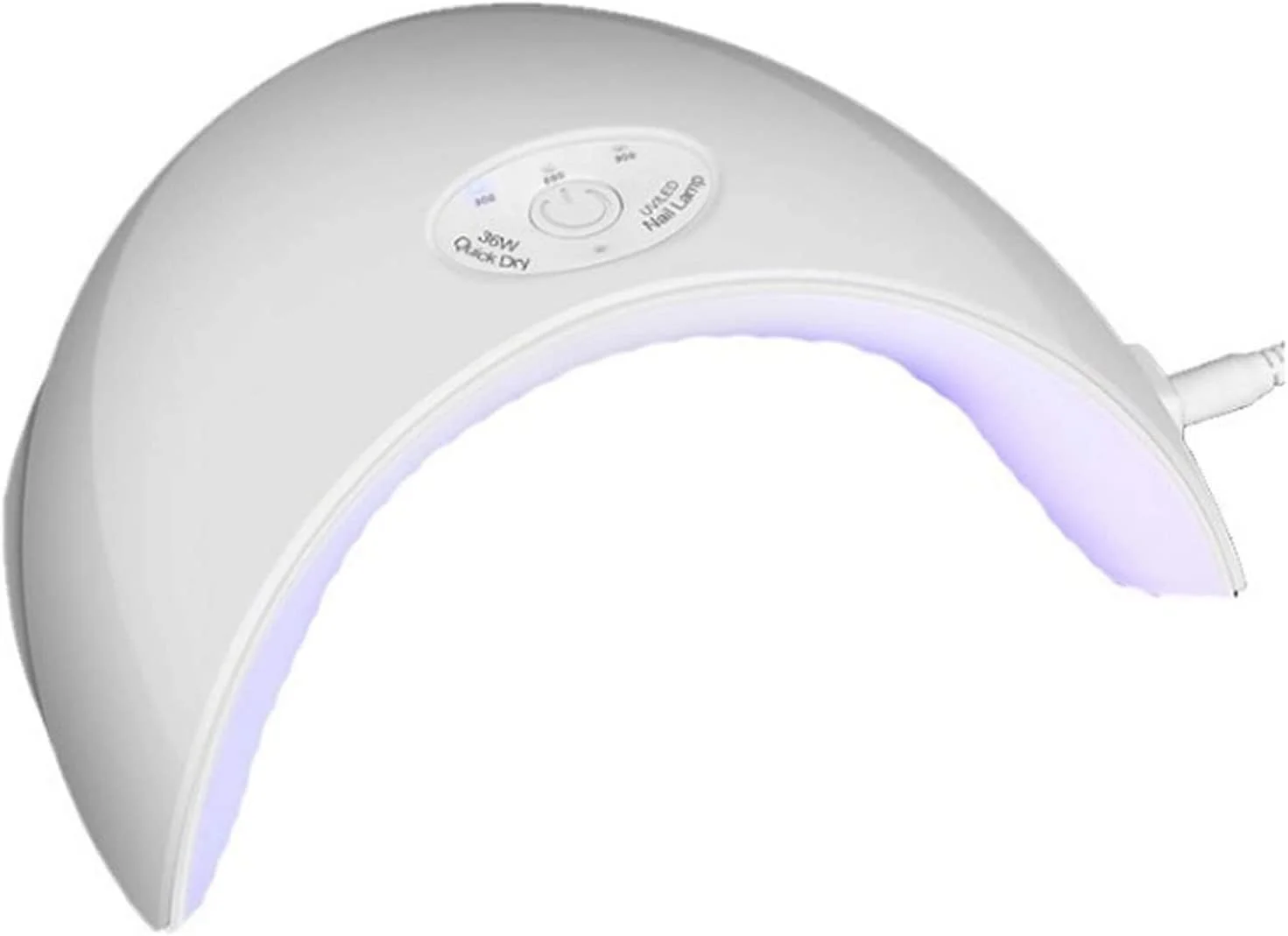 چراغ ال ای دی 36 وات برای ناخن، اتصال USB، چراغ خشک کن ال ای دی برای ناخن های ژلی