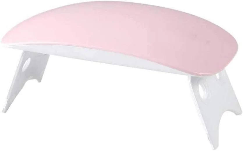 دستگاه خشک کن لاک ناخن ال ای دی یو وی با طراحی موس و اندازه کوچک مناسب برای لاک های ژلی، مانیکور و پدیکور