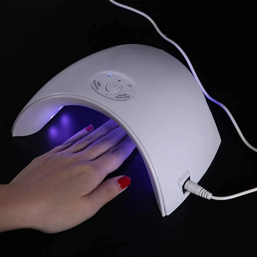 چراغ ال ای دی 36 وات برای ناخن، اتصال USB، چراغ خشک کن ال ای دی برای ناخن های ژلی