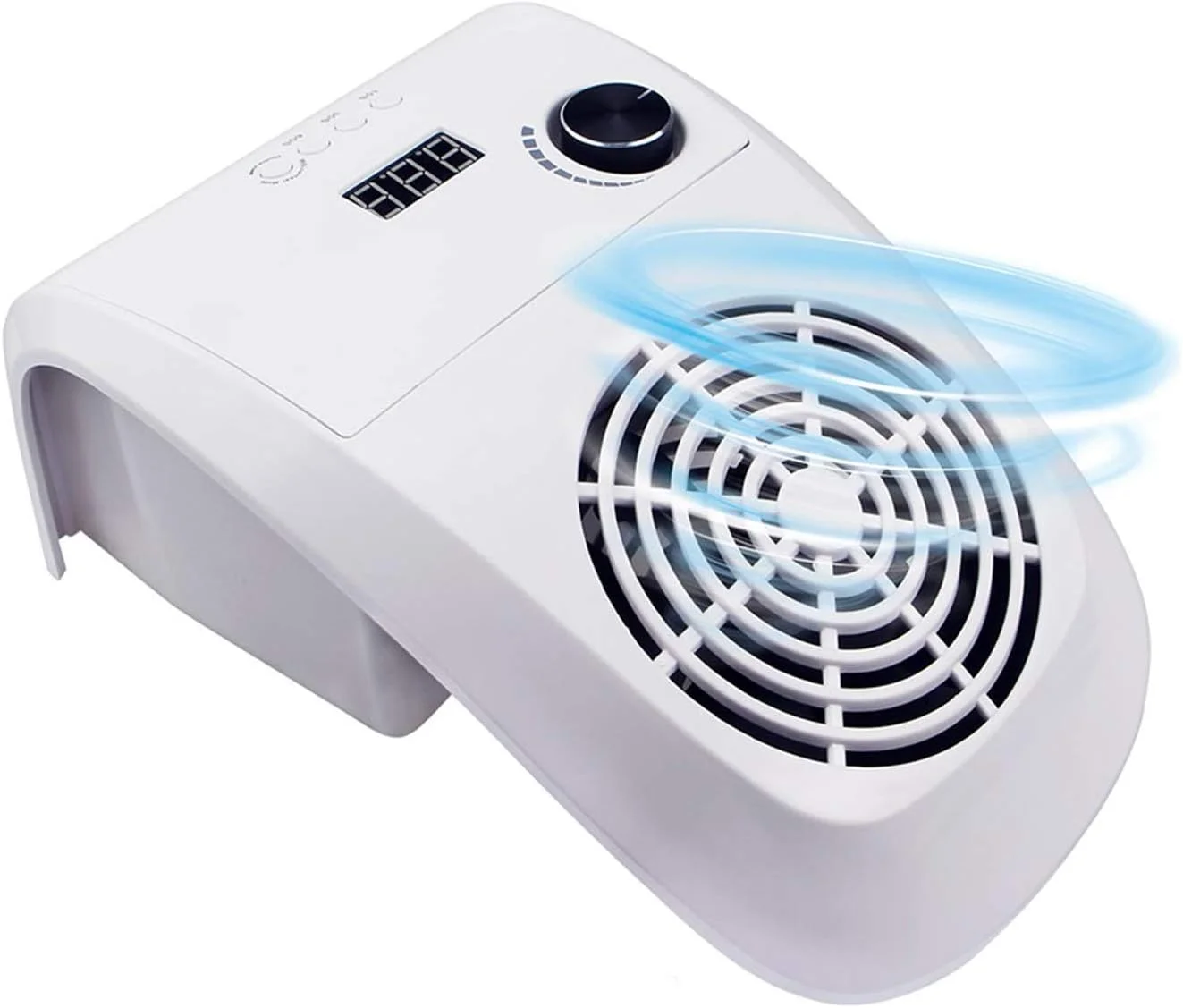 دستگاه خشک کن ناخن LED دو کاره 80 وات با 36 لامپ LED و مکنده گرد و غبار ناخن با دو فن قدرتمند