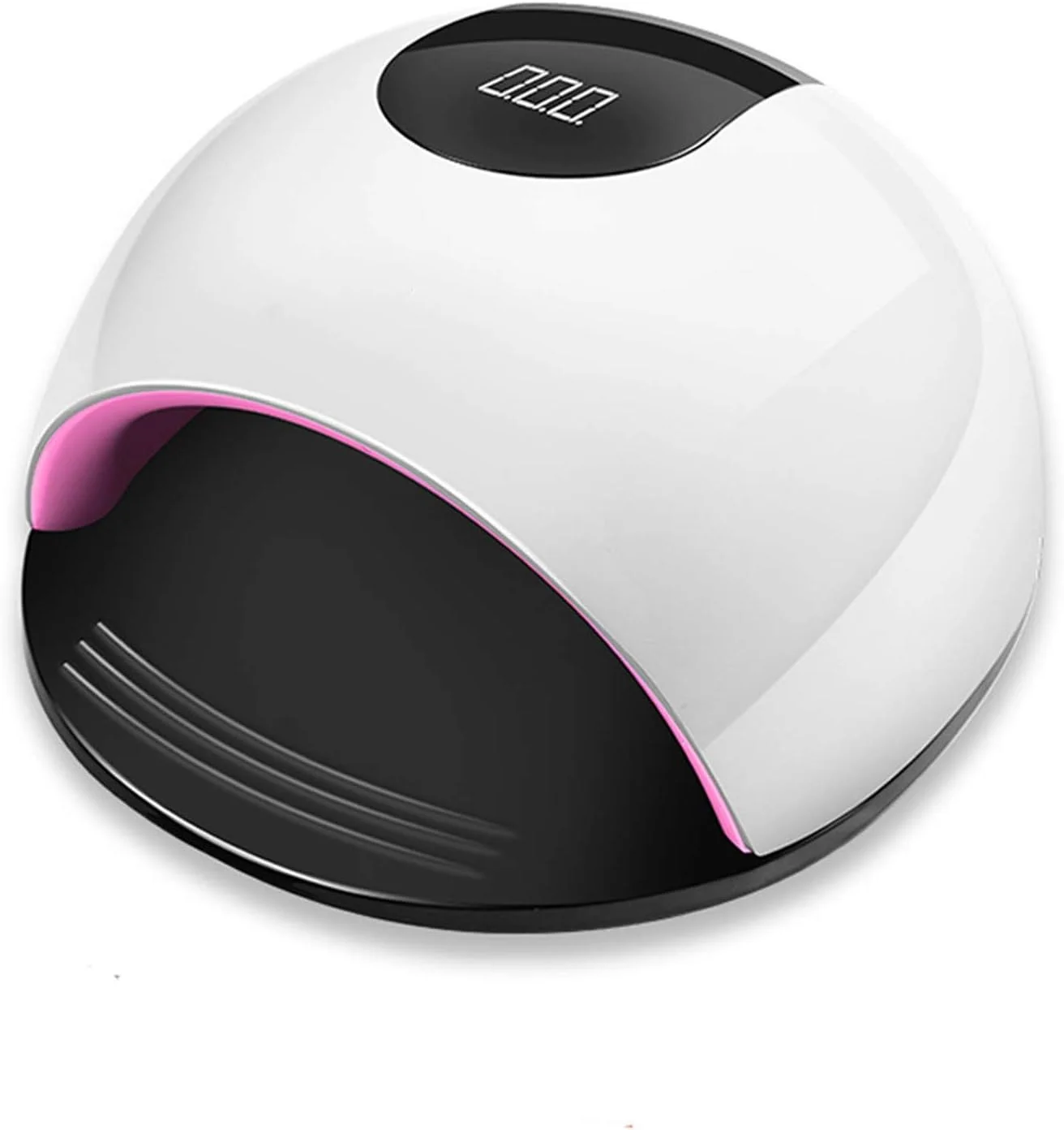 دستگاه خشک کن لاک ناخن LED 80 وات مناسب برای انواع لاک ژل، دستگاه مانیکور و ابزار طراحی ناخن (رنگ: سفید)