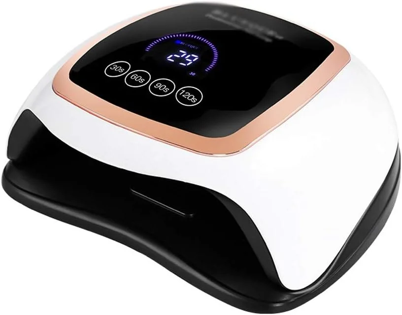 دستگاه خشک کن لاک ناخن LED با توان بالا 168 وات، مناسب برای استفاده حرفه ای، خشک کننده لاک ژل و ابزار طراحی ناخن