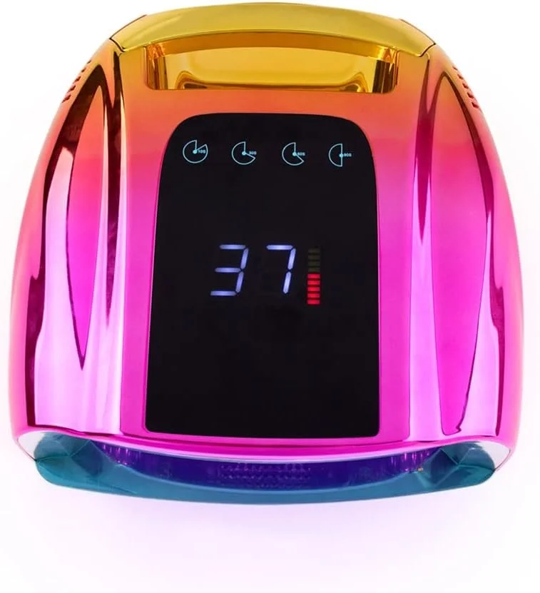 دستگاه خشک کن لاک ناخن شارژی با دسته، چراغ ال ای دی برای مانیکور و خشک کردن لاک ژل