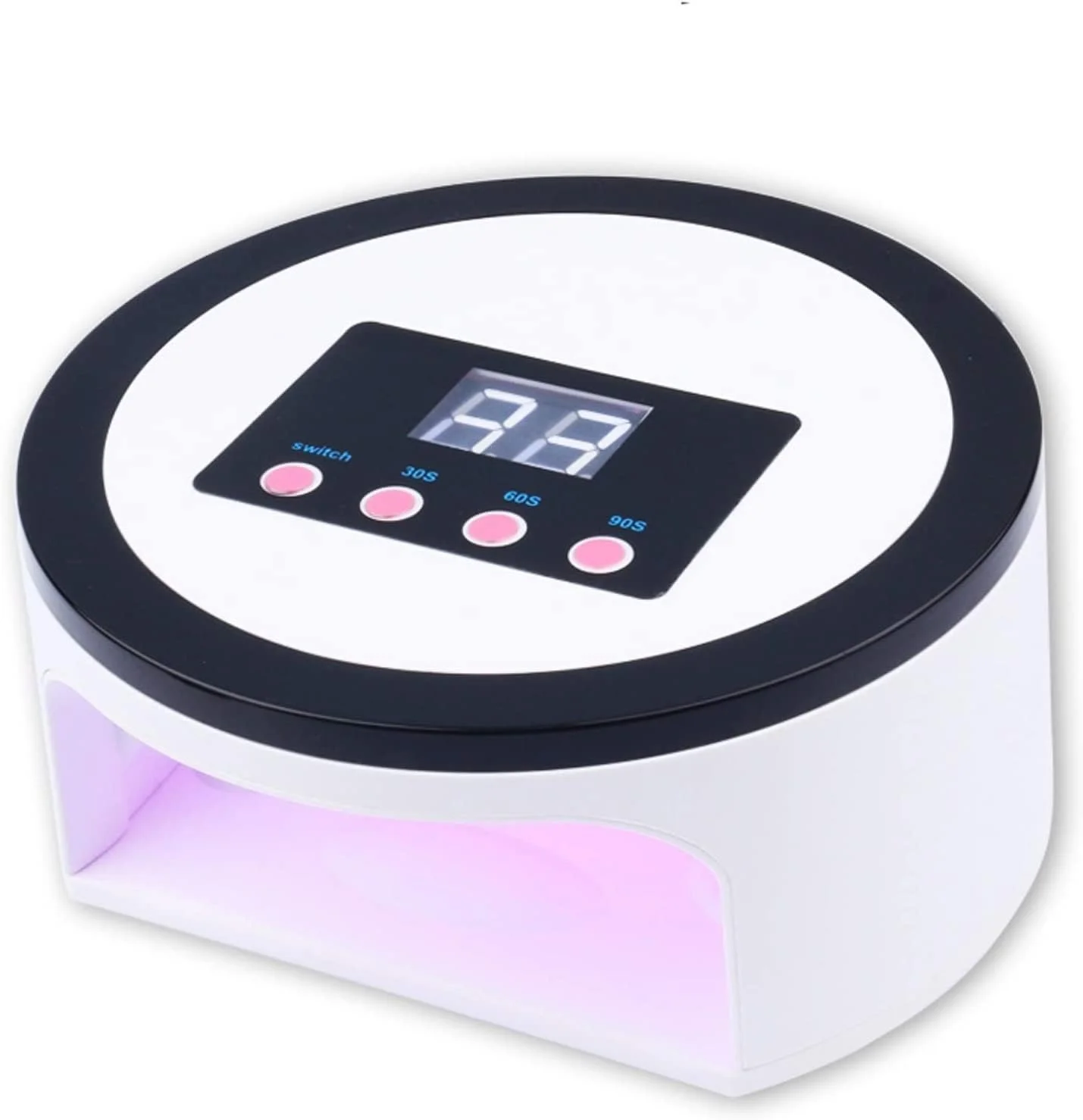 لامپ LED ناخن 90 وات با توان بالا و 45 لامپ خشک کن ناخن برای مانیکور، نور خورشید، لامپ یخی، خشک کننده لاک ژل