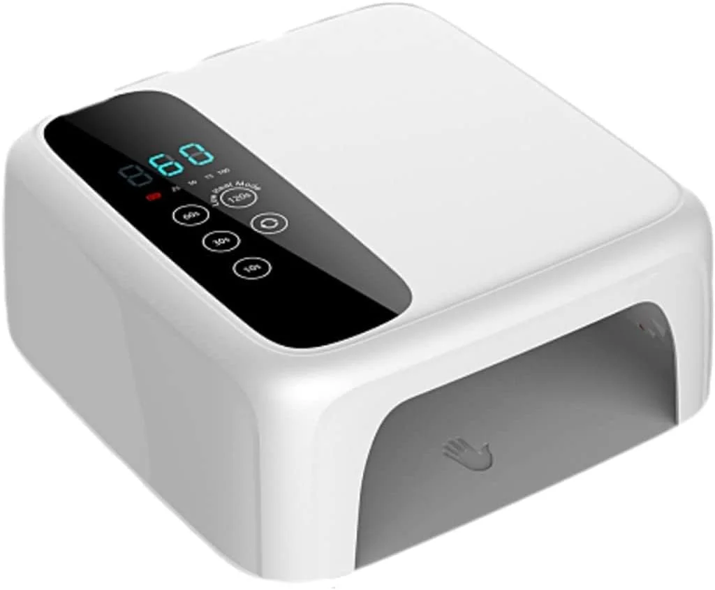 دستگاه خشک کن لاک ناخن LED برای ژل مانیکور، خشک کردن لاک ژلی، دارای دکمه لمسی برای پخت ژل لاک پلی