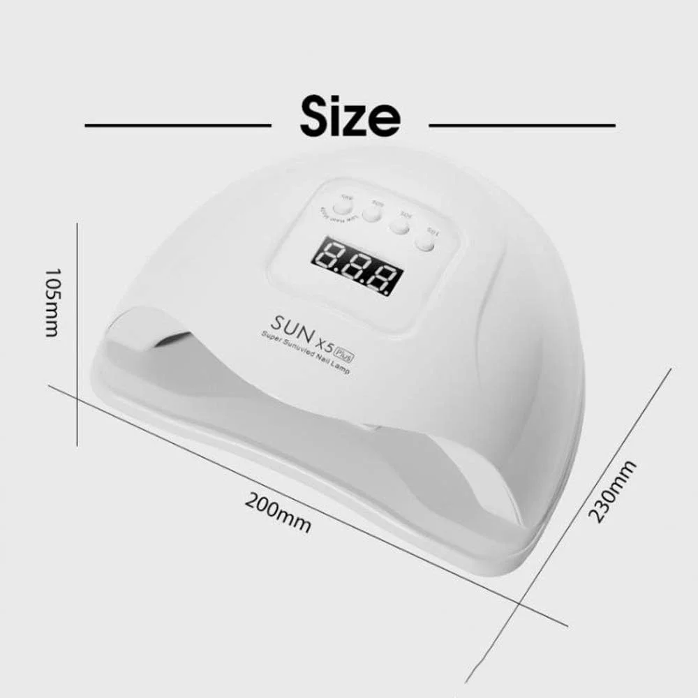 چراغ LED 80 وات، چراغ اتوماتیک برای مانیکور، چراغ خشک کن ژل ارتقا یافته، کابین حرفه ای UV LED ژل ناخن