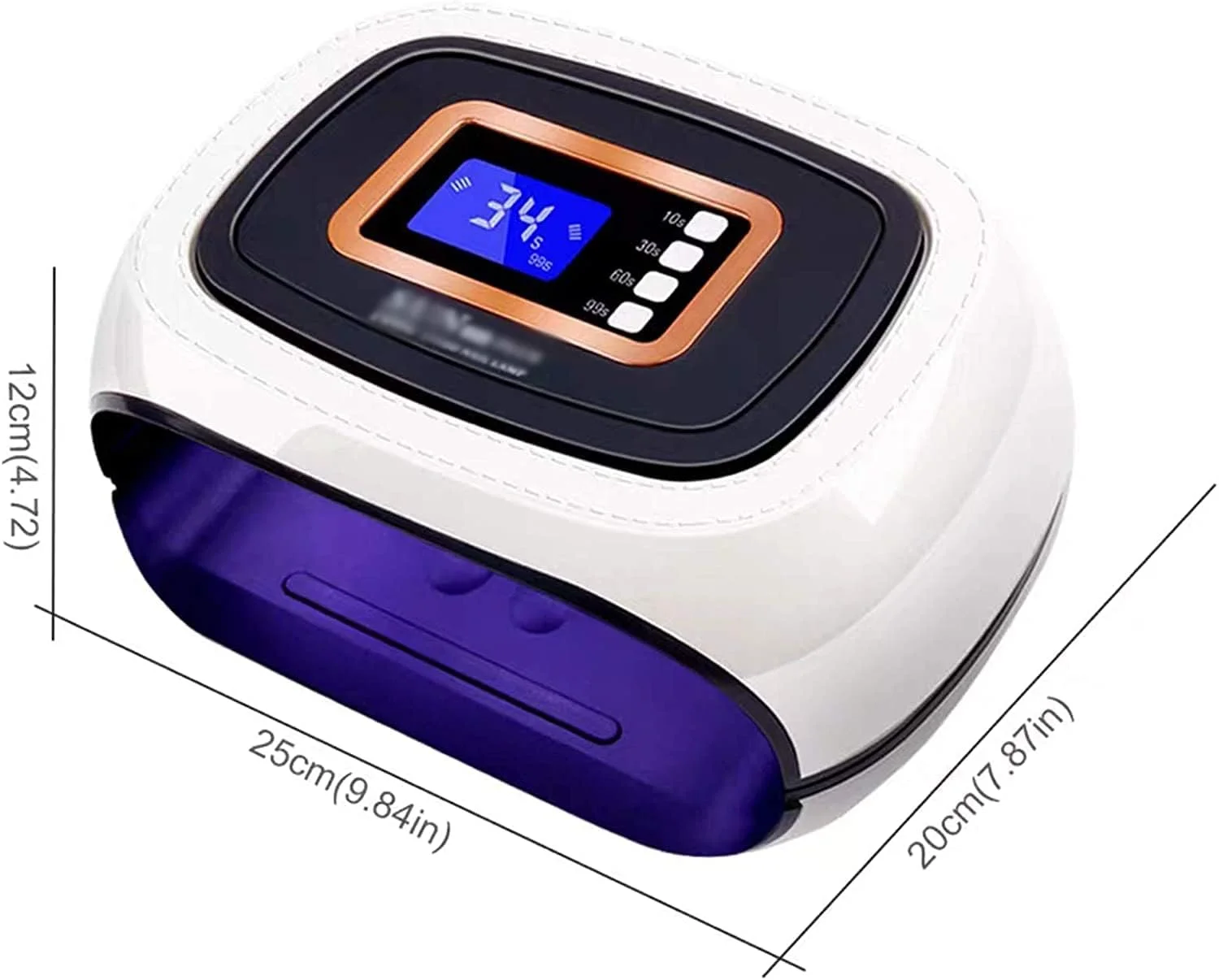 لامپ LED ناخن 84 وات با 42 ال ای دی، خشک کن ژل ناخن، لاک و پولیش، دستگاه مانیکور، لامپ یخی، ابزار طراحی ناخن (رنگ: صورتی)