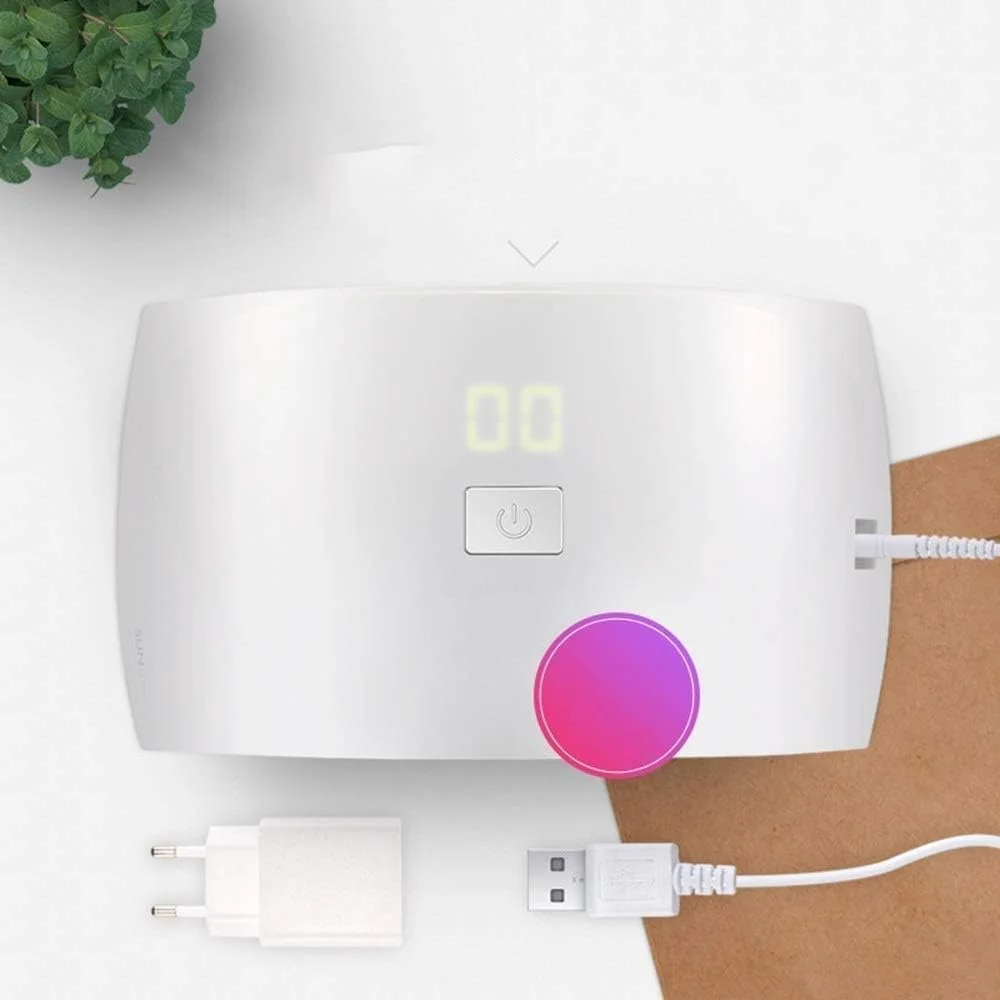 دستگاه خشک کن لاک ناخن UV LED حرفه ای 24 وات مناسب برای انواع ژل، قابل استفاده برای هر دو دست و پا با 2 تایمر دستگاه خشک کن لاک ناخن UV LED حرفه ای 24 وات مناسب برای انواع ژل، قابل استفاده برای هر دو دست و پا با 2 تایمر