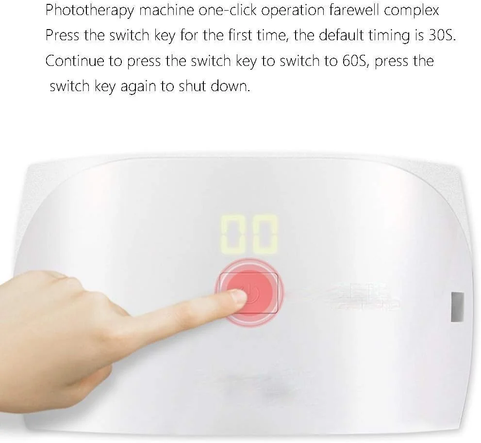 دستگاه خشک کن لاک ناخن UV LED حرفه ای 24 وات مناسب برای انواع ژل، قابل استفاده برای هر دو دست و پا با 2 تایمر دستگاه خشک کن لاک ناخن UV LED حرفه ای 24 وات مناسب برای انواع ژل، قابل استفاده برای هر دو دست و پا با 2 تایمر