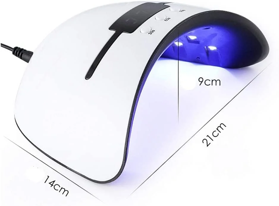 دستگاه خشک کن لاک ناخن ال ای دی 36 وات با 12 عدد لامپ ال ای دی برای مانیکور، خشک کن لاک ژل ناخن، سنسور اتوماتیک، ابزار مانیکور