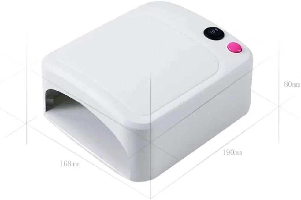 دستگاه فتوتراپی ناخن، خشک کن ناخن 36 وات برای ژل با تایمر 120 ثانیه ای، چراغ ژل طراحی ناخن قابل شارژ