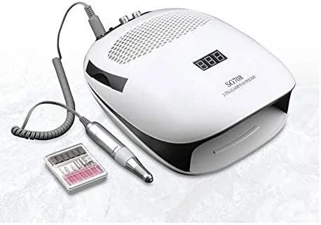 دستگاه چندکاره ناخن: کنترل لمسی، چراغ LED UV، مکنده گرد و غبار و دریل ناخن دستگاه چندکاره ناخن: کنترل لمسی، چراغ LED UV، مکنده گرد و غبار و دریل ناخن