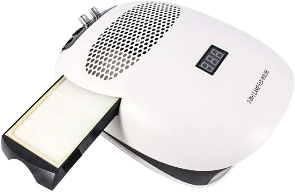 دستگاه چندکاره ناخن: کنترل لمسی، چراغ LED UV، مکنده گرد و غبار و دریل ناخن