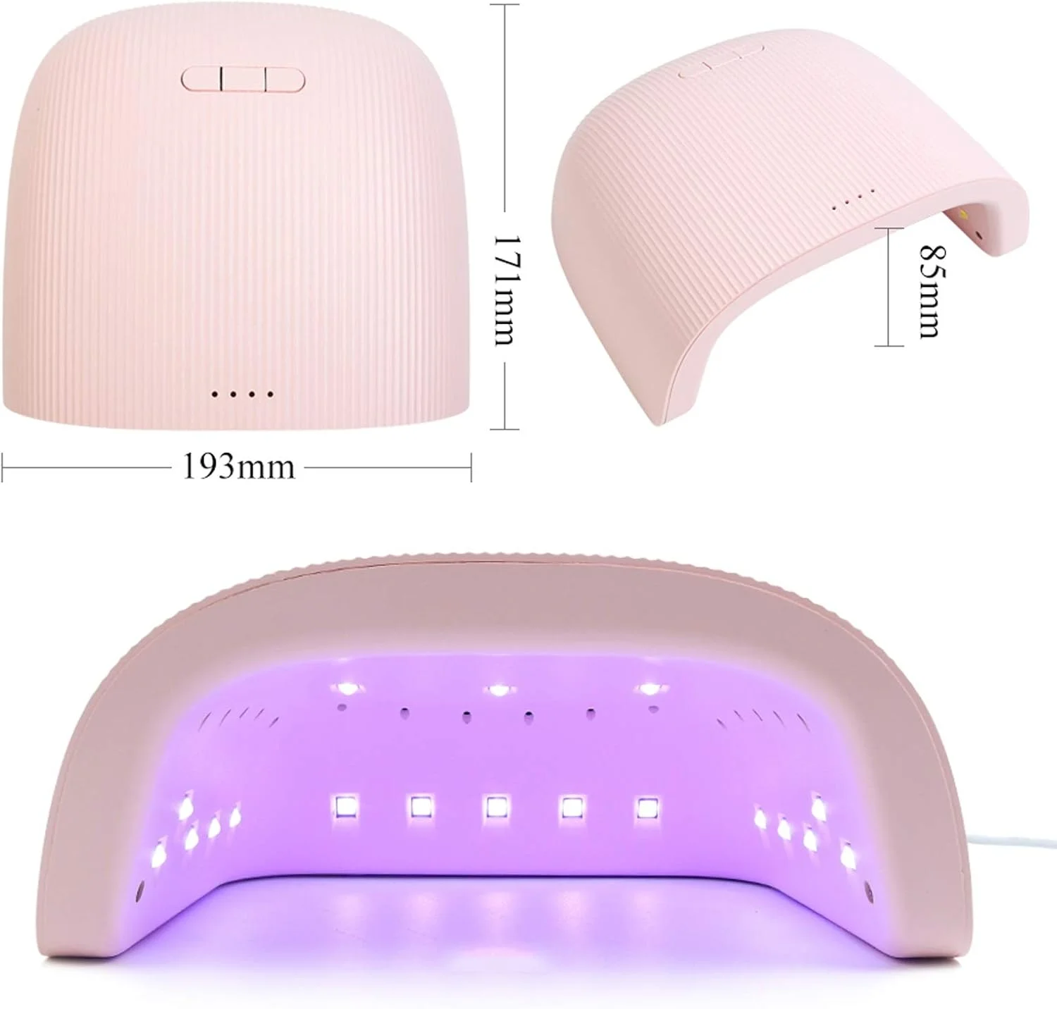 دستگاه خشک کن لاک ناخن LED حرفه ای 48 وات با نور خورشید، خشک کننده سریع برای انواع لاک ژل، ابزار طراحی ناخن، تجهیزات زمان بندی هوشمند