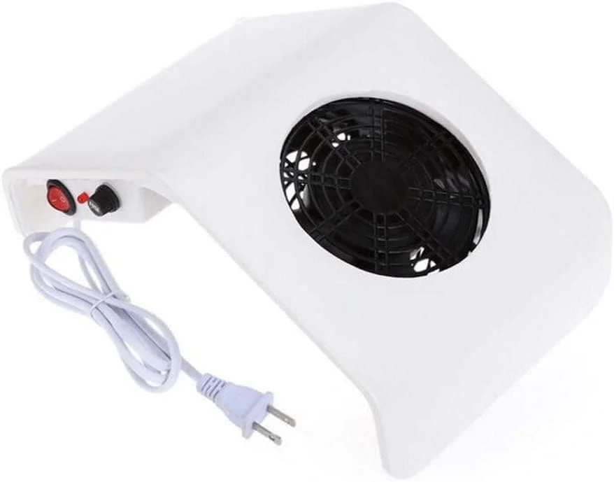 فن میز ناخن، جمع کننده گرد و غبار، تجهیزات حرفه ای هنر ناخن برای مانیکور و پدیکور سالن (رنگ: سفید) فن میز ناخن، جمع کننده گرد و غبار، تجهیزات حرفه ای هنر ناخن برای مانیکور و پدیکور سالن (رنگ: سفید)