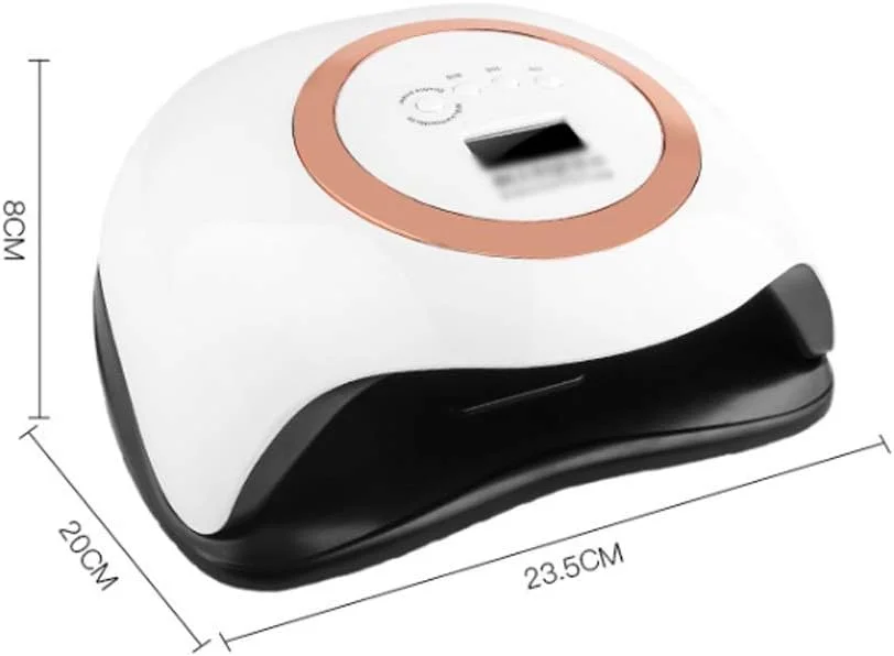 دستگاه خشک کن لاک ناخن 168 وات 42LED، مناسب برای مانیکور و خشک کردن ژل ناخن، دستگاه حرفه ای با لامپ UV LED (رنگ: D)