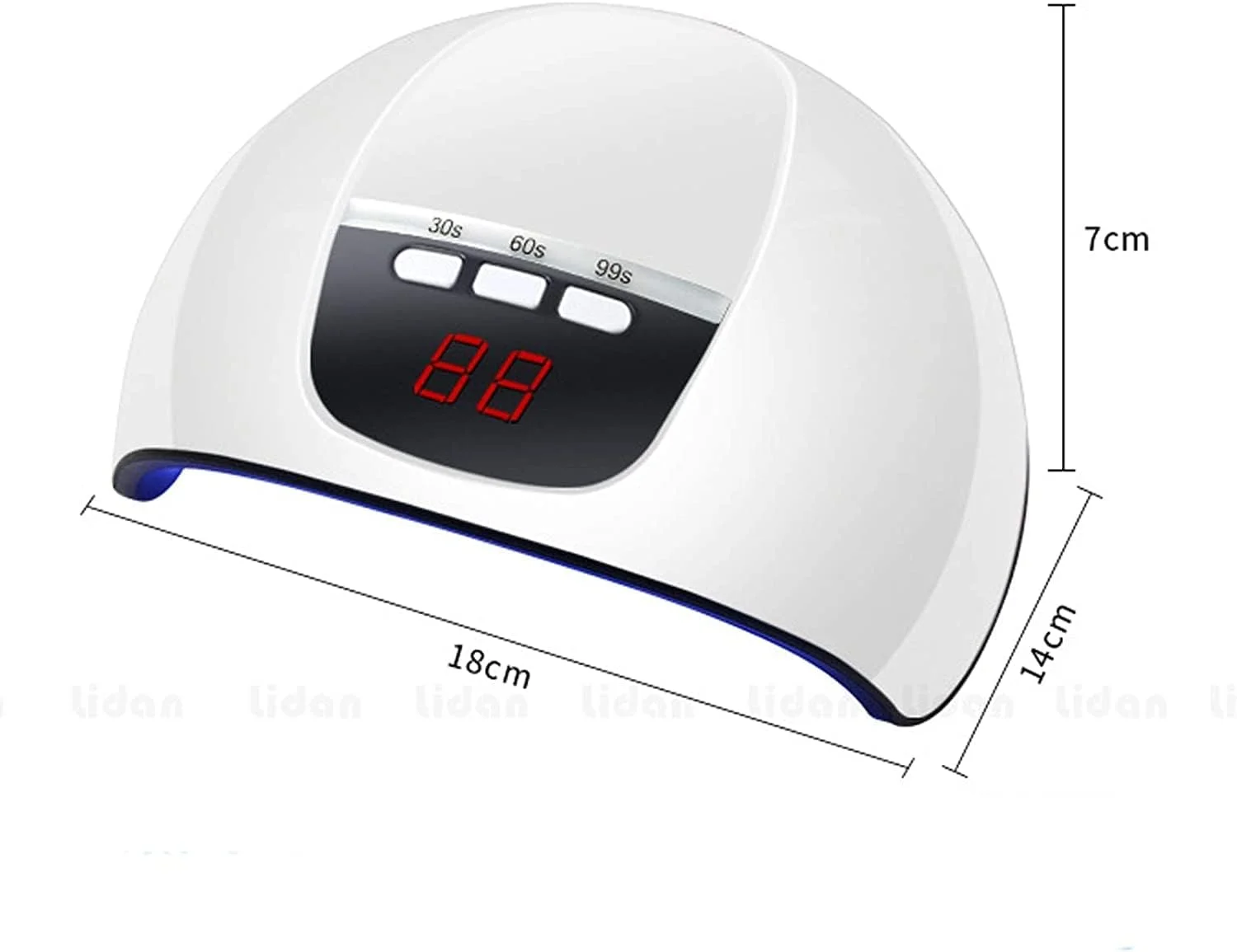 دستگاه خشک کن لاک ناخن حرفه ای 45 وات با نور خورشید، مناسب برای خشک کردن انواع ژل، دارای تایمر هوشمند USB و ابزار طراحی ناخن