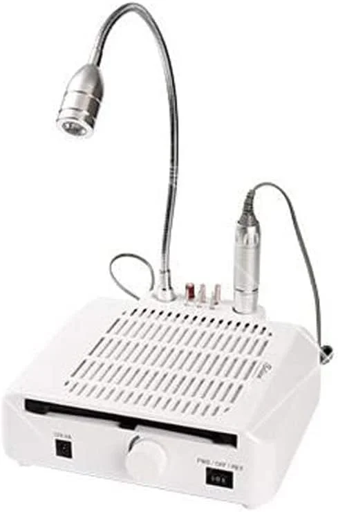 دستگاه ۳ در ۱ میز ناخن با سرعت ۳۵۰۰۰ دور در دقیقه، مکنده گرد و غبار ناخن، چراغ مطالعه، تجهیزات هنر ناخن سالن، دستگاه مانیکور پدیکور (رنگ: سفید) دستگاه ۳ در ۱ میز ناخن با سرعت ۳۵۰۰۰ دور در دقیقه، مکنده گرد و غبار ناخن، چراغ مطالعه، تجهیزات هنر ناخن سالن، دستگاه مانیکور پدیکور (رنگ: سفید)