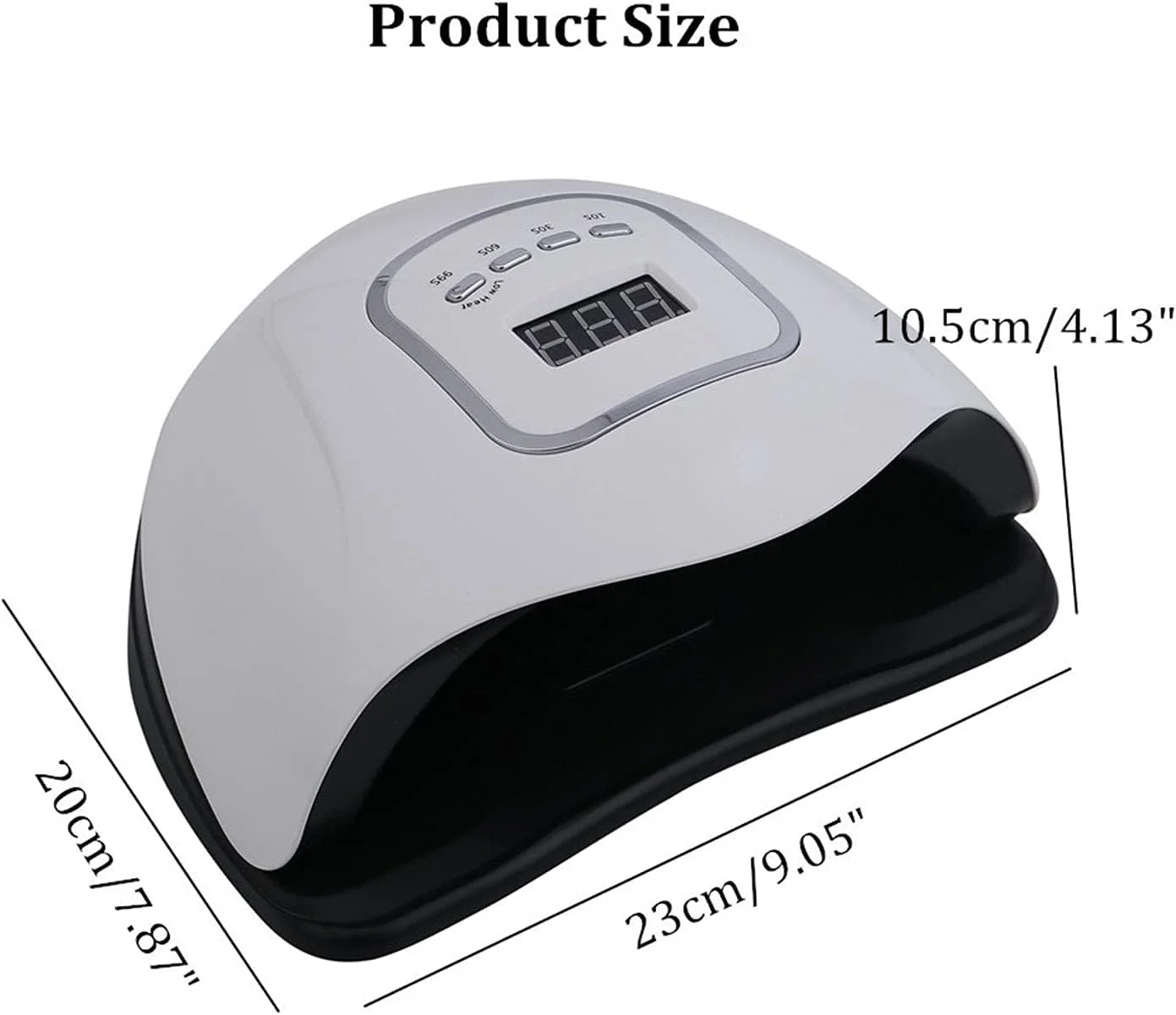 دستگاه خشک کن لاک ناخن UV LED با توان 114 وات، دارای 57 لامپ LED، خشک کننده سریع، تایمر 10/30/60 ثانیه، صفحه نمایش LCD، مناسب برای ناخن های دست و پا دستگاه خشک کن لاک ناخن UV LED با توان 114 وات، دارای 57 لامپ LED، خشک کننده سریع، تایمر 10/30/60 ثانیه، صفحه نمایش LCD، مناسب برای ناخن های دست و پا