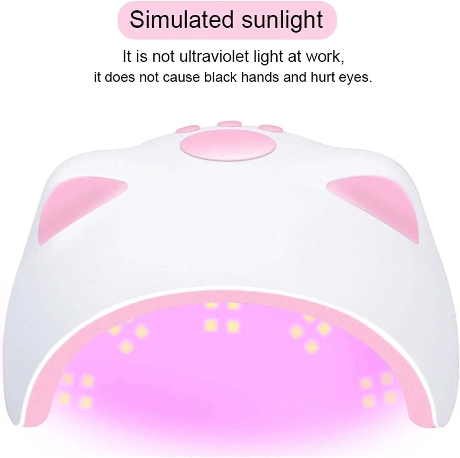 دستگاه خشک کن لاک ناخن FURLOU مدل 40W LED UV، تایمر حسگر خودکار، مناسب برای ژل و اکریلیک، دارای پورت USB