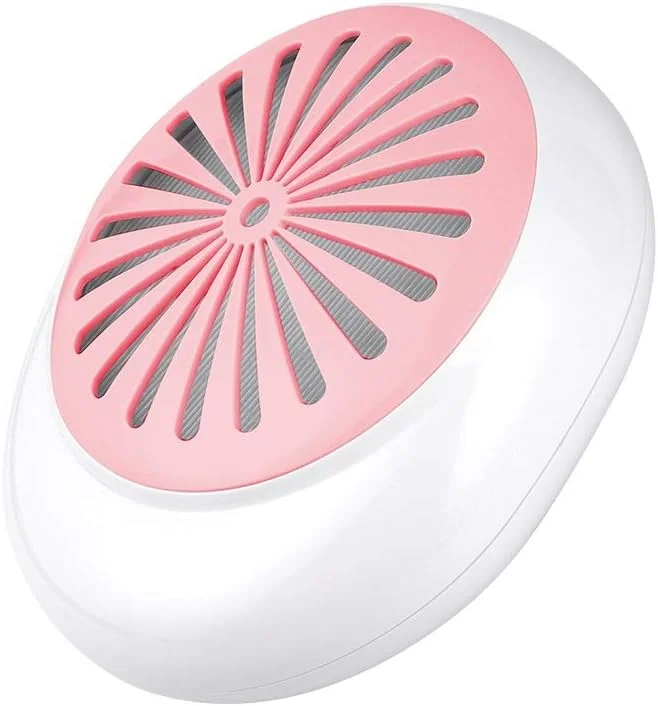 دستگاه جمع کننده گرد و غبار ناخن 60 واتی تمکین با رایحه درمانی، مکنده برقی ناخن، دستگاه تمیز کننده مانیکور، ابزار حرفه ای جمع آوری تجهیزات هنر ناخن سالن، صورتی، B