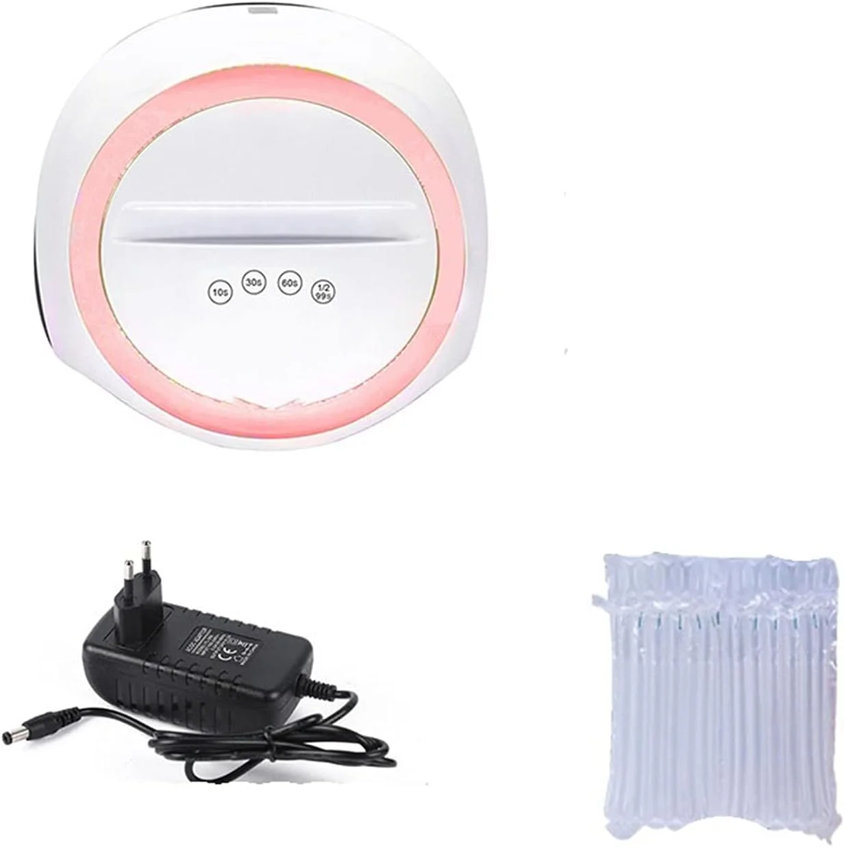 دستگاه لاک خشک کن ناخن LED فرلو، 72 وات، 36 عدد LED، مناسب برای خشک کردن لاک ژل، تایمر 10/30/60/99 ثانیه، ابزار القایی اتوماتیک (رنگ: قرمز)