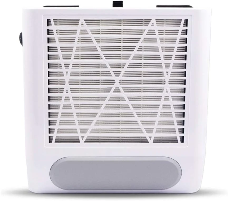 دستگاه جمع کننده گرد و غبار ناخن 80 وات، مکنده برقی قدرتمند با فیلتر ضد ریزش، مناسب برای تکنسین های حرفه ای ناخن و سالن های آرایشی، سفید