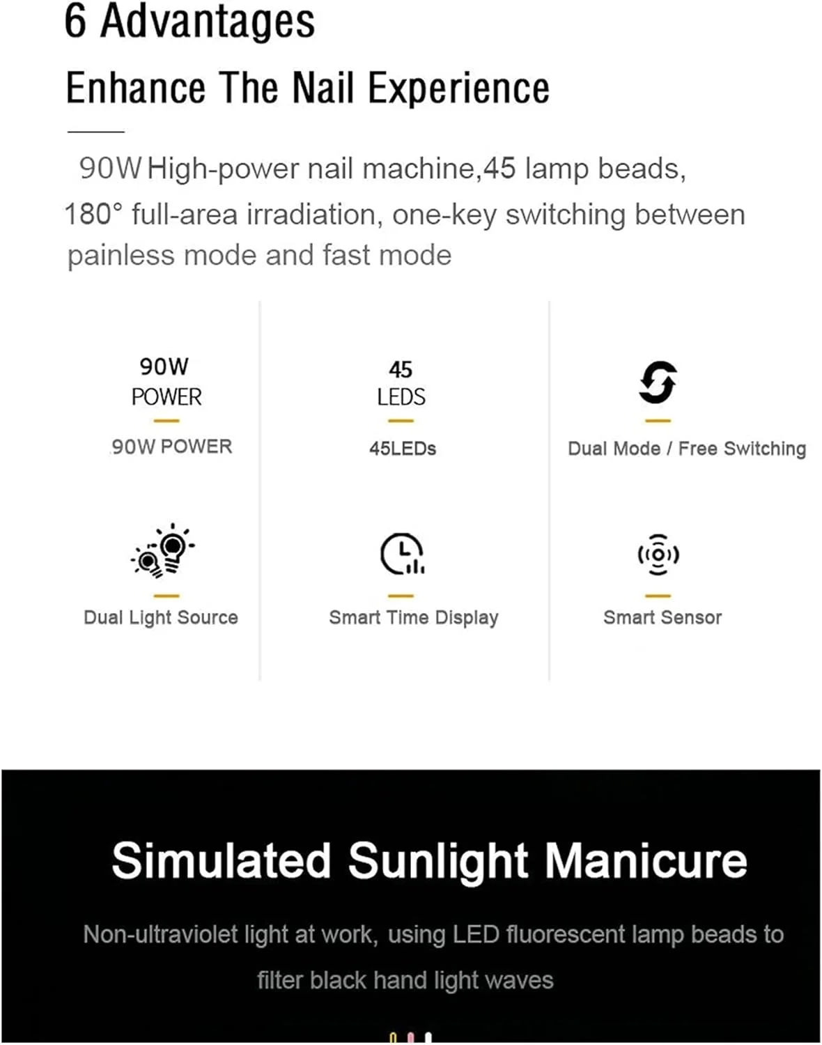 دستگاه خشک کن ناخن ZAIED مدل SUN M3 با توان 90 وات و 45 لامپ UV، مناسب خشک کردن لاک ژل، دارای تایمر 10/30/60/99 ثانیه و حالت القایی اتوماتیک، حالت کیورینگ راحت (رنگ: سبز)