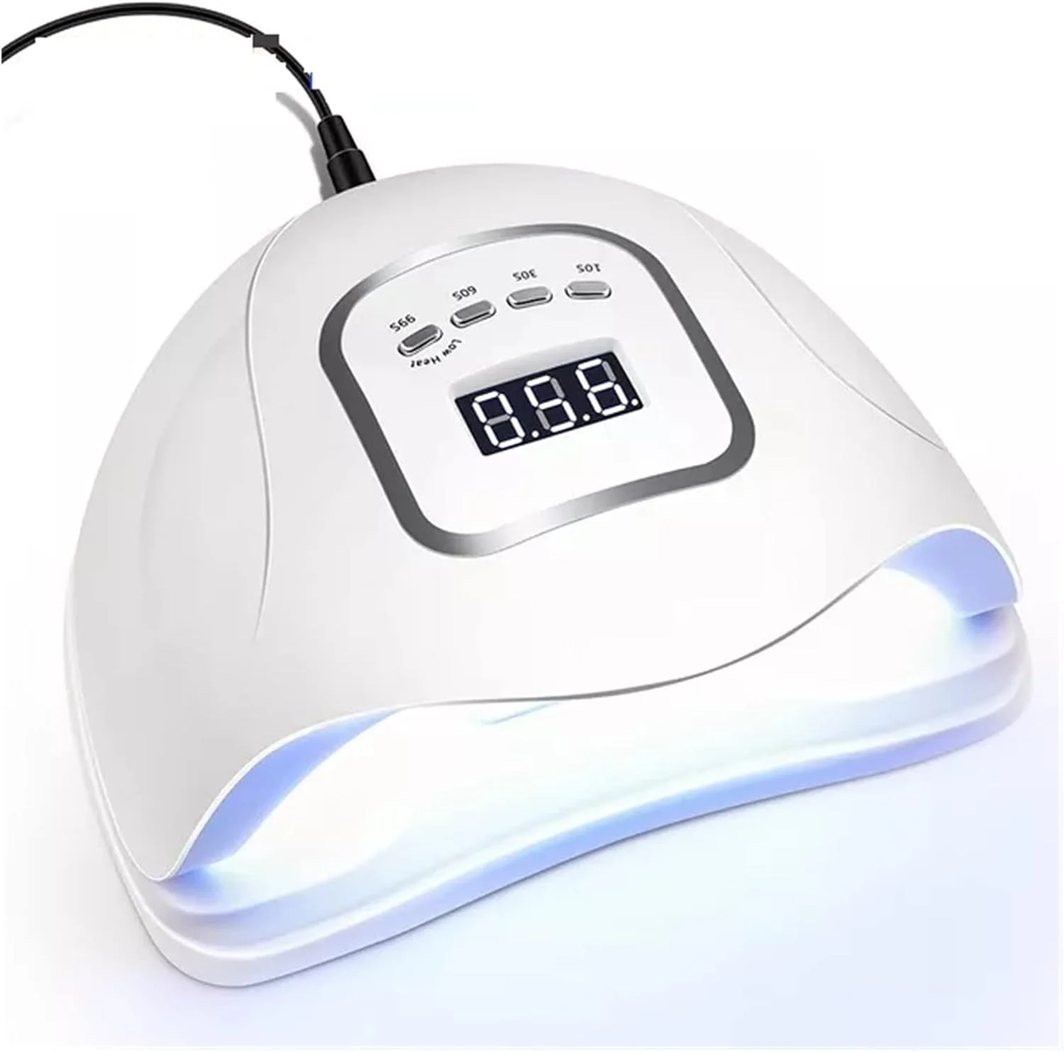 دستگاه خشک کن لاک ناخن TISTIK 72W UV LED برای انواع لاک ژل، حسگر نور خورشید، تایمر هوشمند 10/30/60 ثانیه مناسب برای مانیکور (رنگ: 80w Sunx5 Max، سایز: 1)