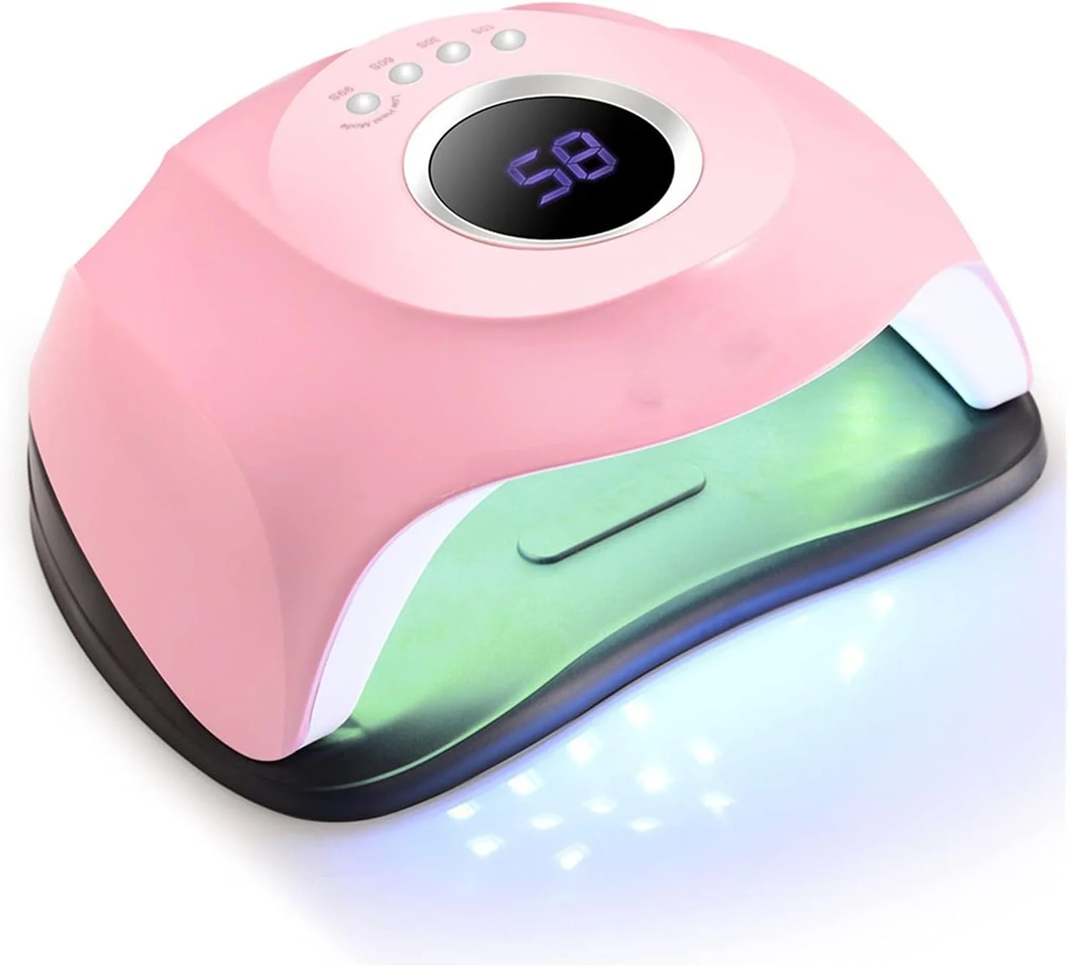 دستگاه خشک کن لاک ناخن ZAIED مدل UV LED با تایمر 60/30/10 ثانیه مناسب برای انواع لاک ژل و ابزار طراحی ناخن