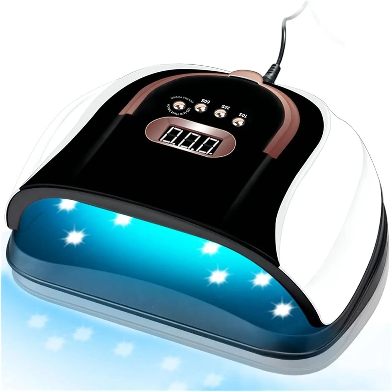 دستگاه خشک کن لاک ناخن ZAIED، لامپ LED برای خشک کردن ناخن، 66 لامپ UV، خشک کننده لاک ژل، مانیکور، سنسور مادون قرمز، تجهیزات حرفه ای ناخن، لامپ UV-LED ژل (رنگ: 57led-c4، سایز: 1)