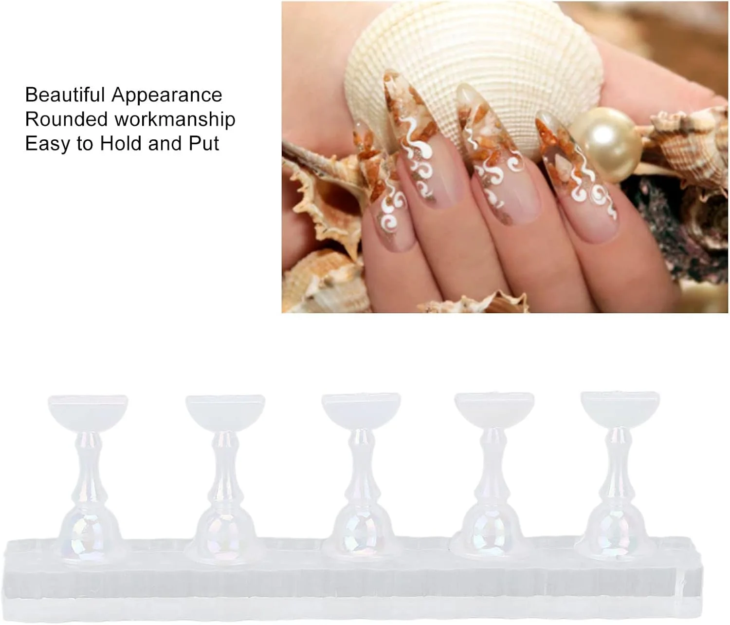 پایه تمرین طراحی ناخن REHOOF، نگهدارنده انعطاف پذیر DIY مغناطیسی برای نمایش ناخن در سالن آرایش ناخن