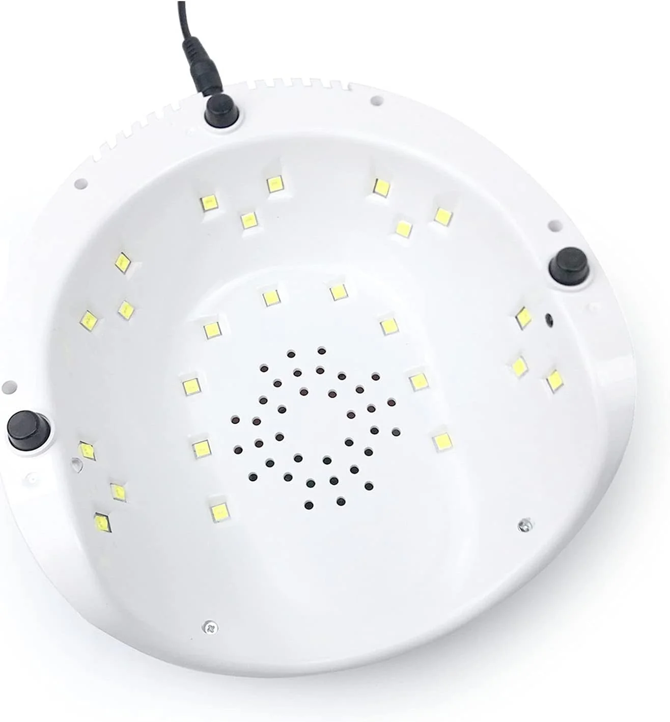 دستگاه خشک کن لاک ناخن REHOOF، لامپ LED با توان 78 وات، خشک کردن سریع ناخن با 39 عدد LED، تایمر 30/60/99 ثانیه، دستگاه القایی اتوماتیک UV هیبریدی برای لاک ناخن