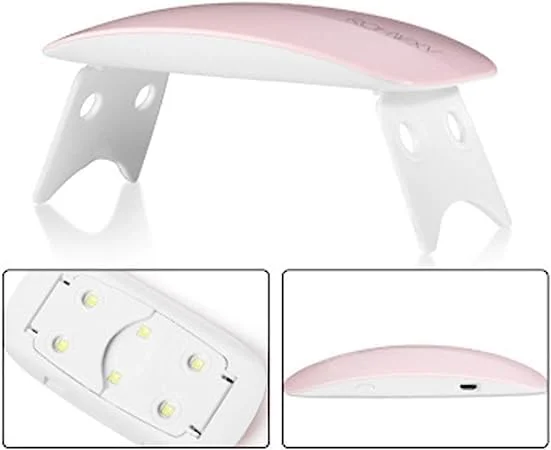 دستگاه خشک کن لاک ناخن LED UV طرح موس با کابل USB قابل حمل، مناسب برای هدیه، استفاده خانگی، خشک کن لاک ژل، مینی لامپ USB