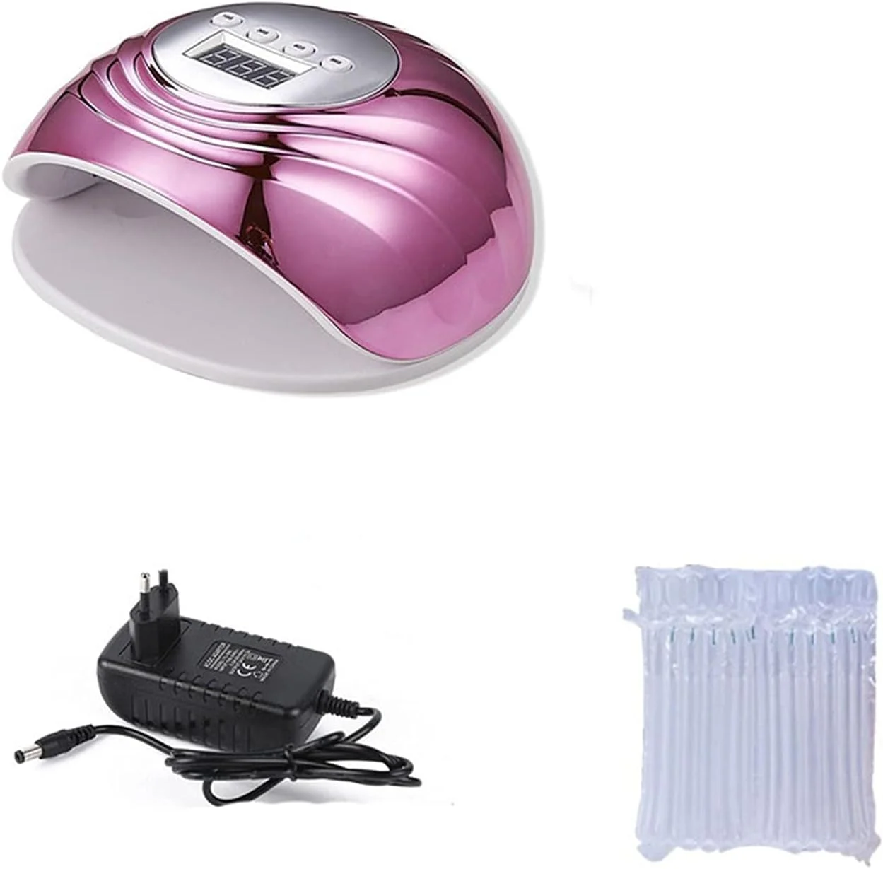 دستگاه خشک کن لاک ناخن UV LED رنگی 78 وات با تایمر 10/30/60/99 ثانیه و سنسور خودکار، مناسب برای مانیکور ناخن دست و پا (رنگ: صورتی رز) دستگاه خشک کن لاک ناخن UV LED رنگی 78 وات با تایمر 10/30/60/99 ثانیه و سنسور خودکار، مناسب برای مانیکور ناخن دست و پا (رنگ: صورتی رز)