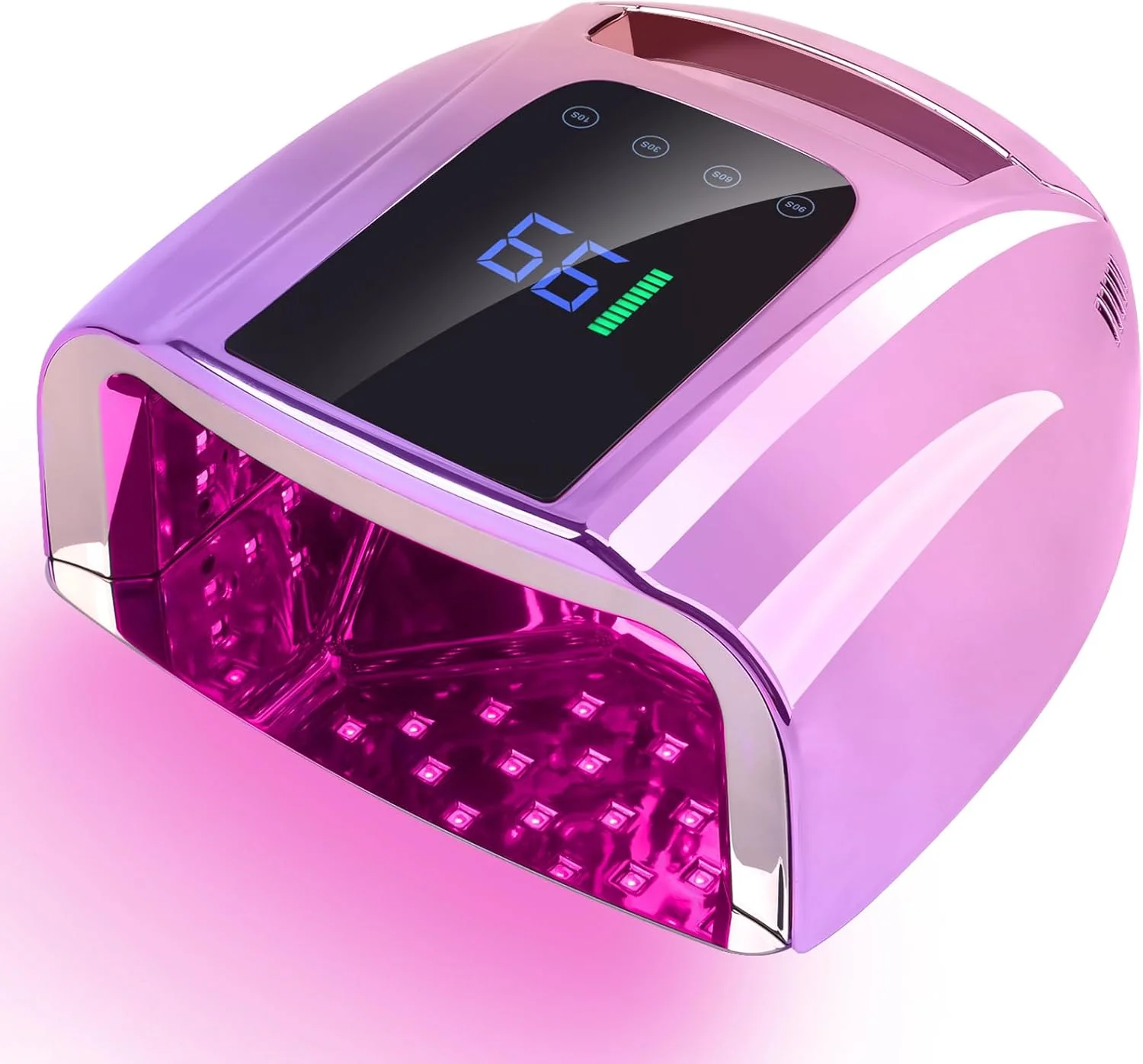 دستگاه خشک کن لاک ناخن UV LED قابل شارژ 96 وات، چراغ UV بی سیم قابل حمل برای ناخن با صفحه نمایش LCD، سنسور خودکار، 4 تنظیم تایمر و سنسور هوشمند، چراغ خشک کن ناخن با ته جداشدنی (رنگی) دستگاه خشک کن لاک ناخن UV LED قابل شارژ 96 وات، چراغ UV بی سیم قابل حمل برای ناخن با صفحه نمایش LCD، سنسور خودکار، 4 تنظیم تایمر و سنسور هوشمند، چراغ خشک کن ناخن با ته جداشدنی (رنگی)