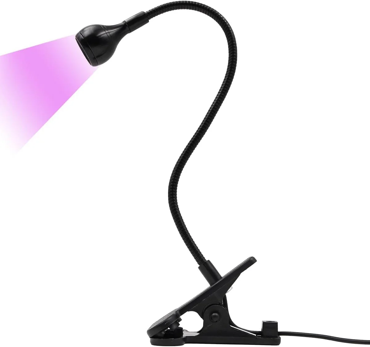 چراغ LED یو اس بی برای خشک کردن رزین و چسب ناخن، گردن غازی انعطاف پذیر - مشکی چراغ LED یو اس بی برای خشک کردن رزین و چسب ناخن، گردن غازی انعطاف پذیر - مشکی