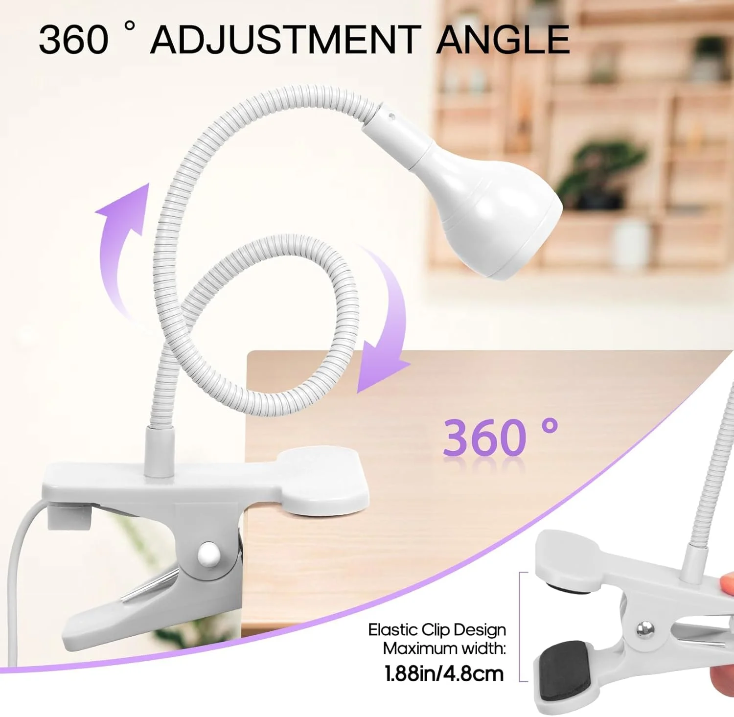 چراغ LED ناخن AORAEM 3W با گردن غازی انعطاف پذیر، خشک کن سریع لاک ناخن، نور کیورینگ لاک ژل، اتصال و استفاده آسان، قابل حمل، مناسب برای ناخن های ژلی، ابزار حرفه ای ناخن، سفید چراغ LED ناخن AORAEM 3W با گردن غازی انعطاف پذیر، خشک کن سریع لاک ناخن، نور کیورینگ لاک ژل، اتصال و استفاده آسان، قابل حمل، مناسب برای ناخن های ژلی، ابزار حرفه ای ناخن، سفید