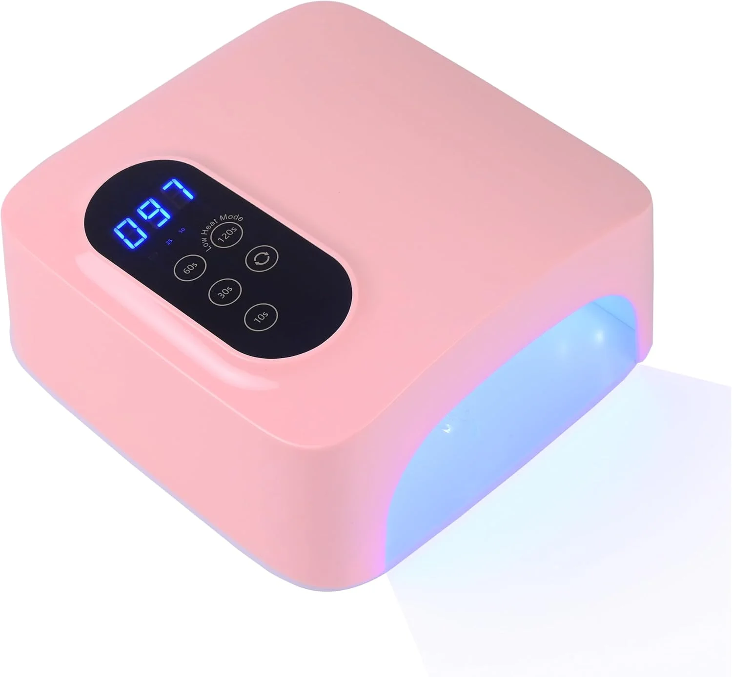 دستگاه خشک کن لاک ناخن ال ای دی 72 وات، قابل شارژ، چراغ یو وی ال ای دی قابل حمل با 4 تنظیم تایمر