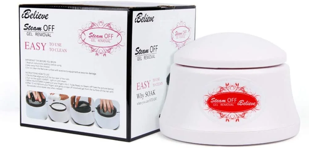 دستگاه بخار برای پاک کردن لاک ناخن، محافظ محیط زیست، ایمن، صرفه جویی در زمان، تخلیه سریع، مناسب برای سالن های حرفه ای، سفید