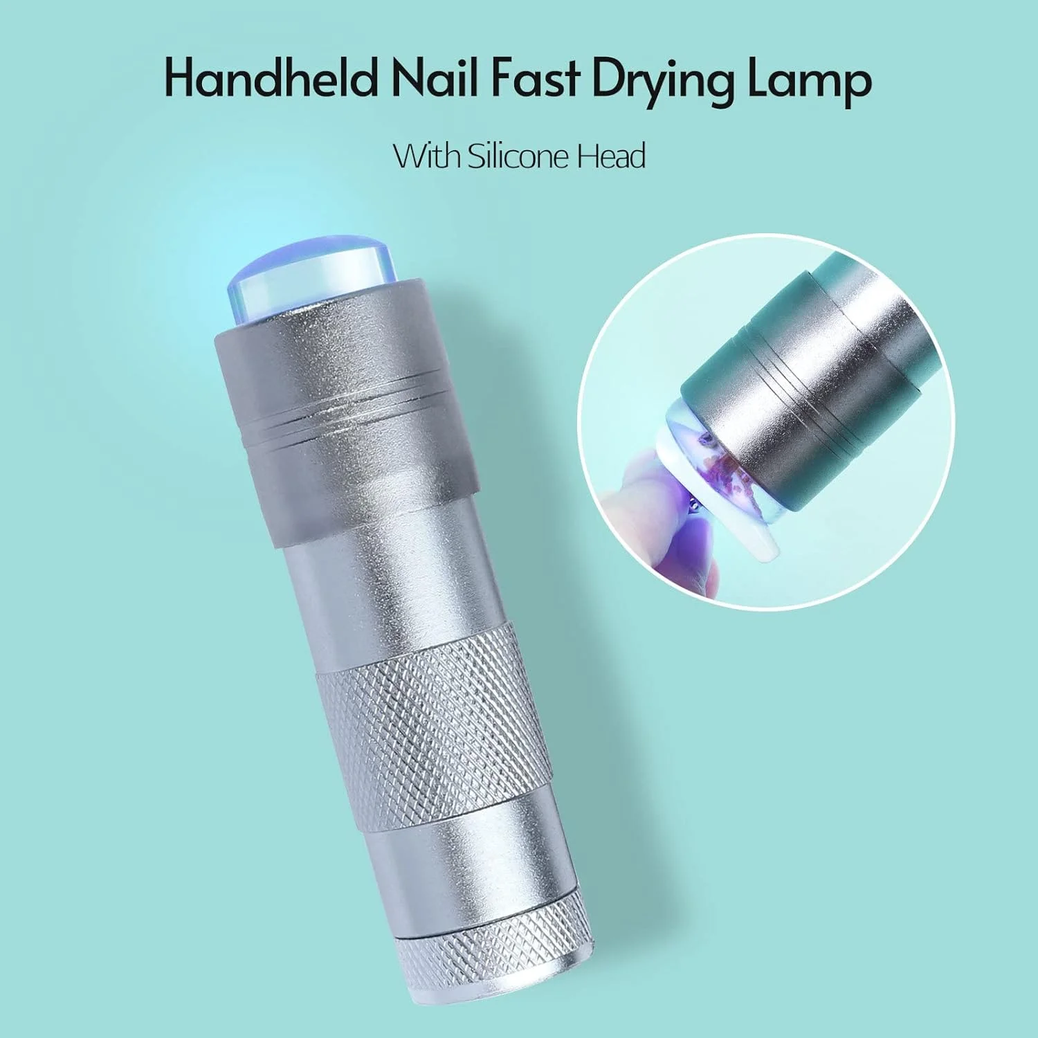 چراغ مینی ناخن فرابنفش ایرومی، چراغ خشک کن ناخن LED دستی سیلیکونی قابل حمل، ابزار مانیکور