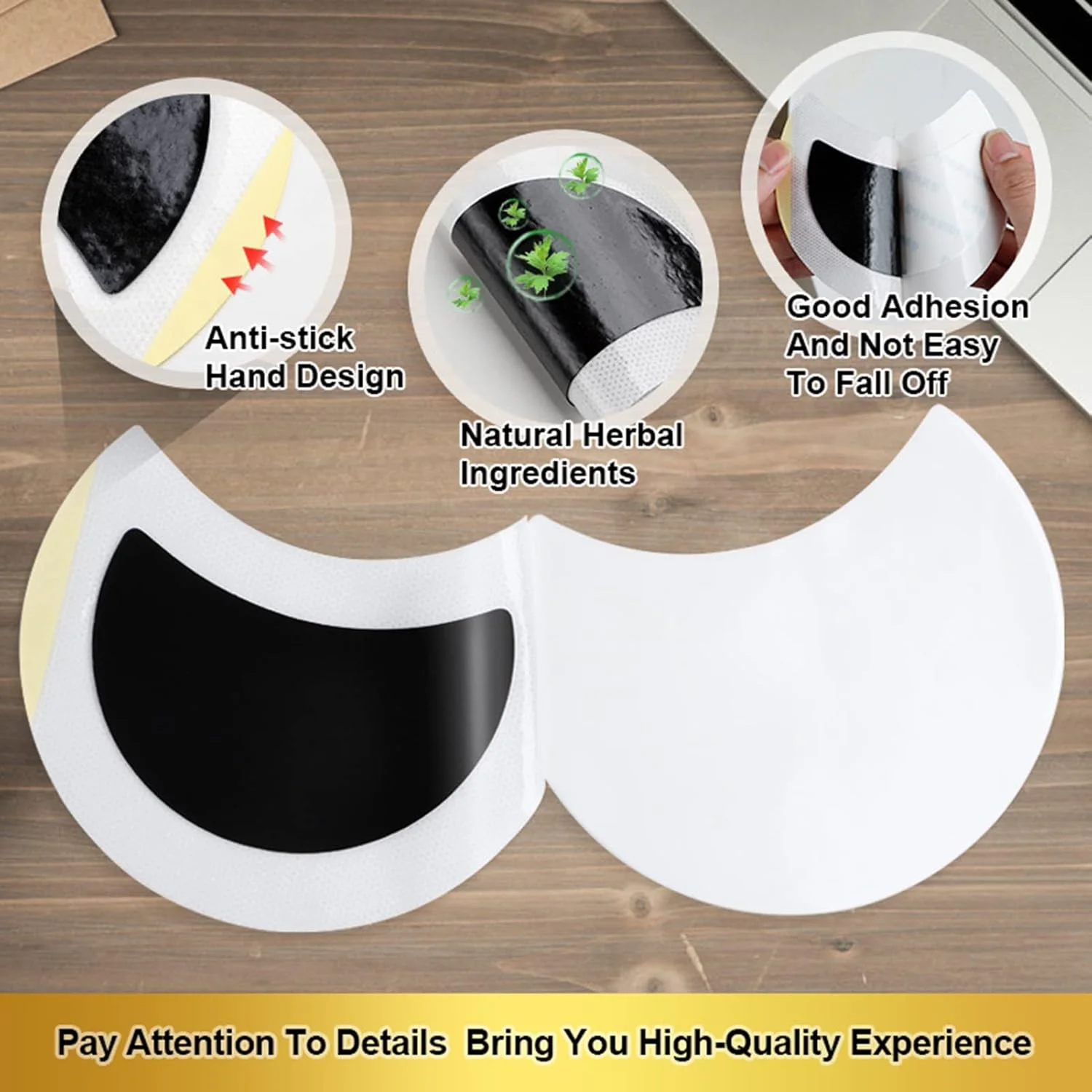 برچسب تسکین دهنده مراقبت از لنف گیاهی، 6 پد مراقبت از لنف گیاهی برای رفع تورم