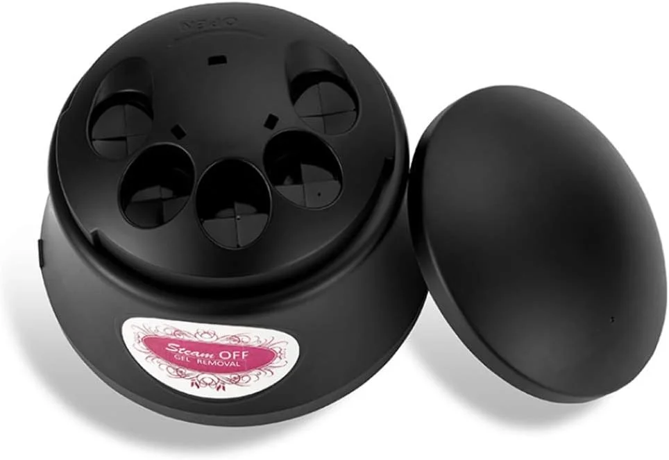 دستگاه بخار برای پاک کردن لاک ناخن، محافظ محیط زیست، ایمن، صرفه جویی در زمان، تخلیه سریع، مناسب برای سالن های حرفه ای، مشکی