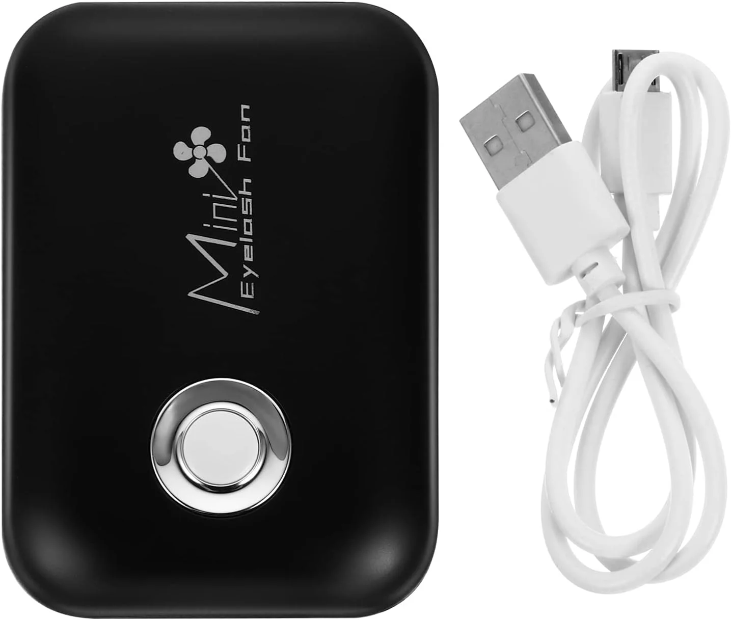 فن کوچک تهویه هوا برای اکستنشن مژه، فن کوچک USB قابل حمل خشک کن مژه (مشکی)