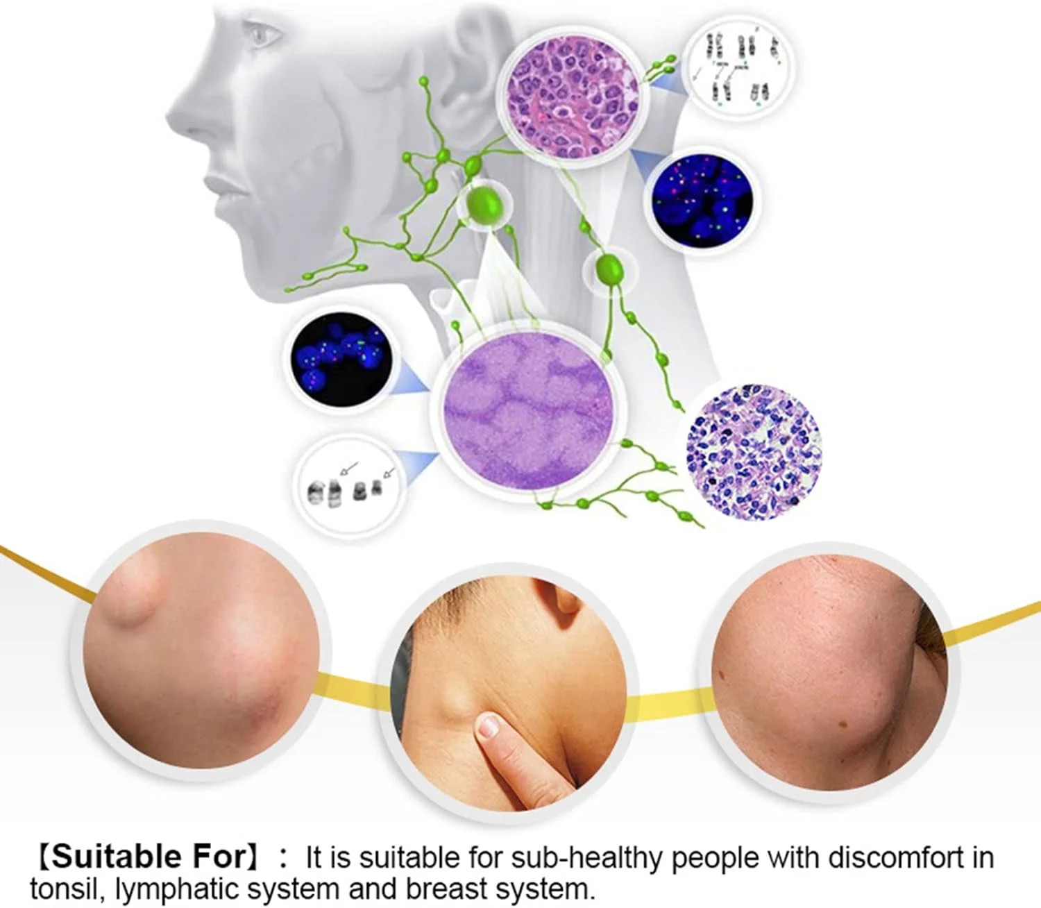 برچسب تسکین دهنده مراقبت از لنف گیاهی، 6 پد مراقبت از لنف گیاهی برای رفع تورم