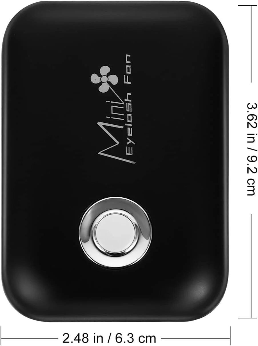 فن کوچک تهویه هوا برای اکستنشن مژه، فن کوچک USB قابل حمل خشک کن مژه (مشکی)