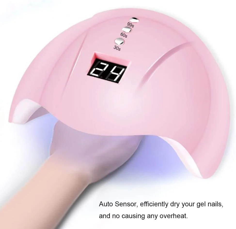 دستگاه خشک کن لاک ناخن 36 وات Irovami با 3 تایمر، لامپ UV LED، سنسور خودکار و شارژ USB