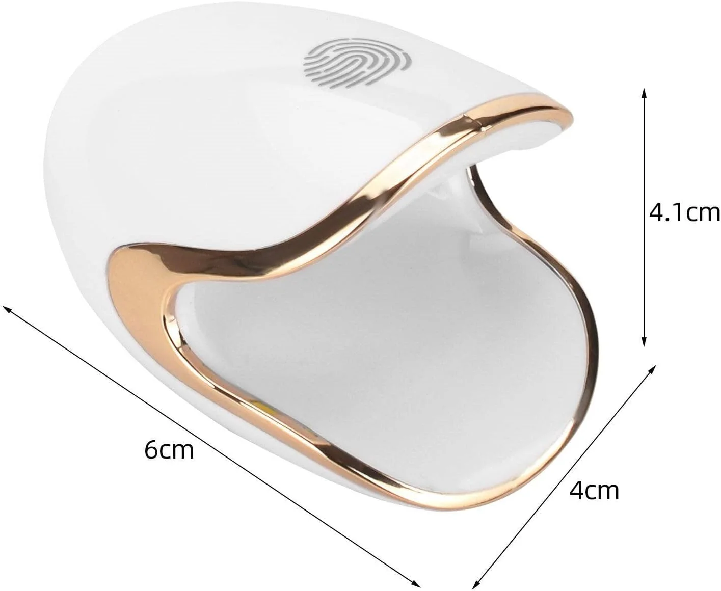 چراغ مینی فوتوتراپی ناخن Fawoonu، چراغ مینی قابل حمل طرح تخم دایناسور 360 درجه لمسی برای مانیکور سالن