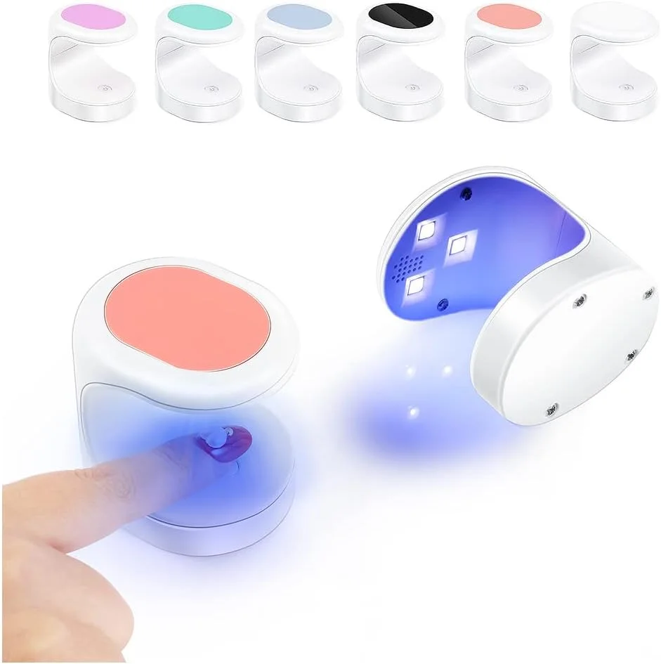 خشک کن لاک ناخن قابل حمل، سبک، مناسب برای نگین ناخن، ساخته شده از PC ABS، مناسب برای استفاده در سالن، اسپا و مسافرت، سفید