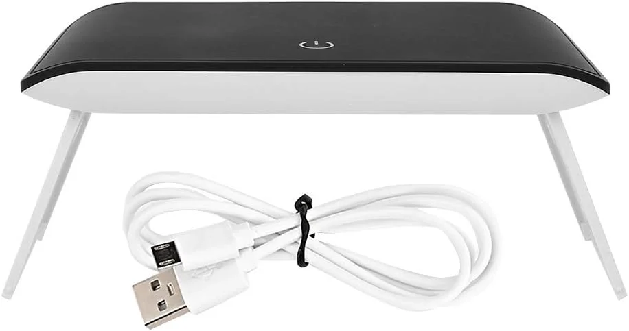 چراغ ناخن، چراغ هنری ناخن ایمن تاشو USB قابل شارژ صرفه جویی در انرژی برای سالن و خانه (مشکی)